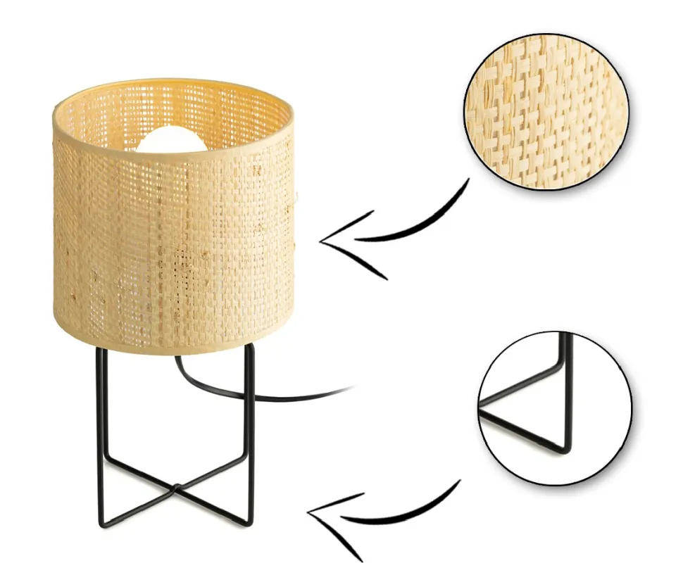 Lampa stołowa RATTAN 31 cm BOHO 1xE27