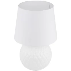Lampa stołowa SANTANA biała 1xE27