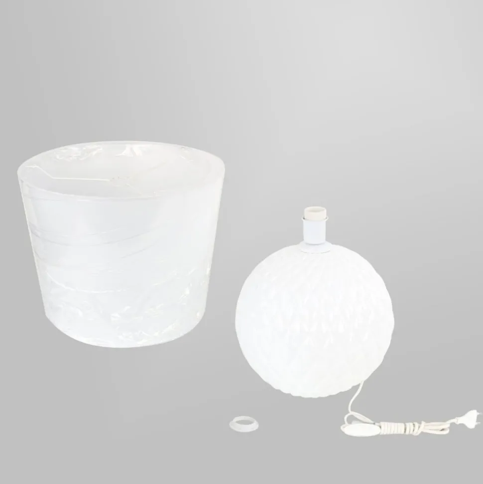 Lampa stołowa SANTANA biała 1xE27