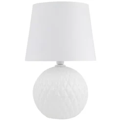 Lampa stołowa SANTANA biała 1xE27