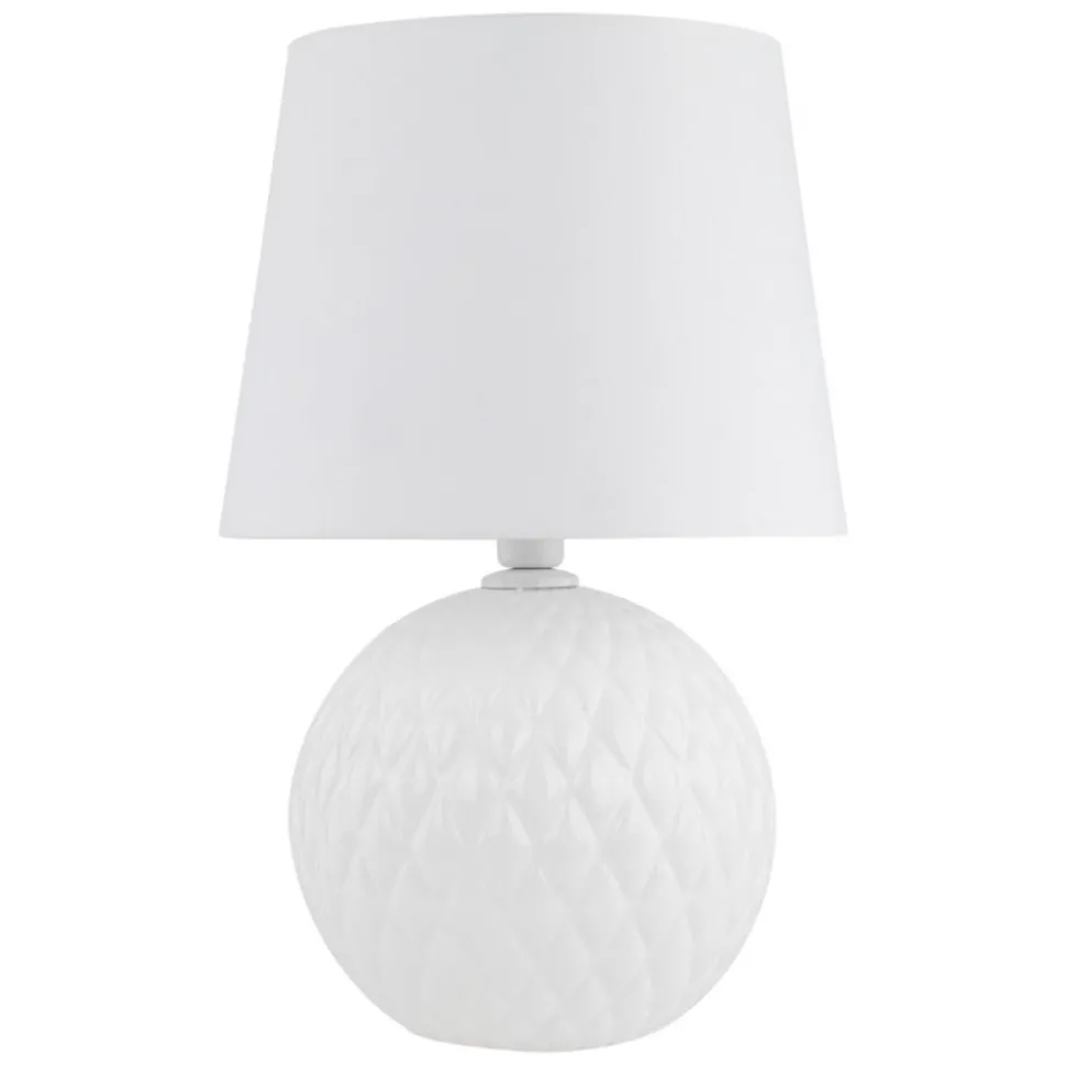 Lampa stołowa SANTANA biała 1xE27