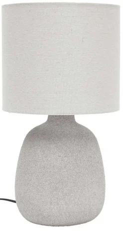 Lampa stołowa TERRA 40 cm szara