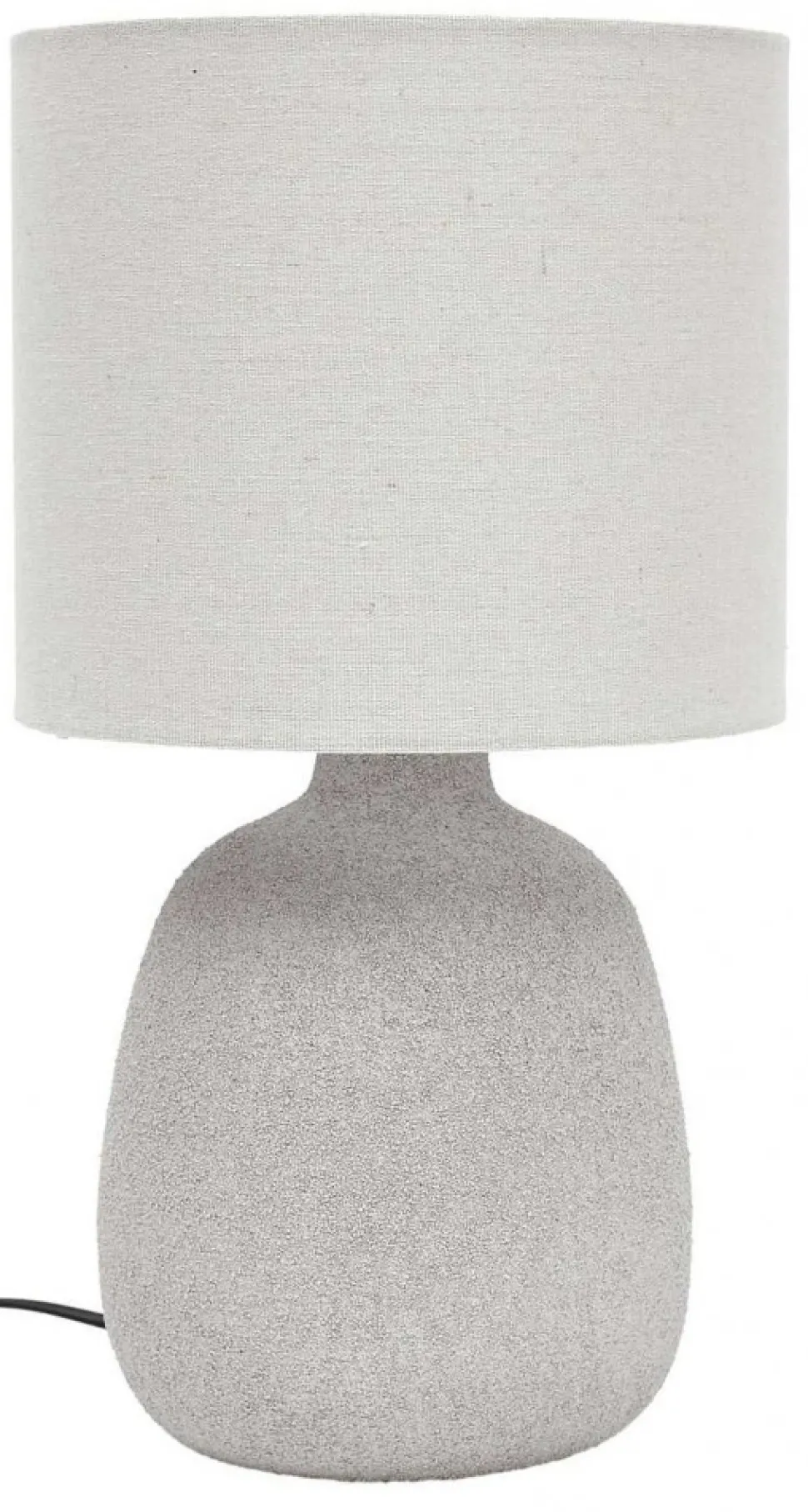 Lampa stołowa TERRA 40 cm szara