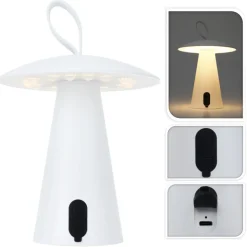 Lampa stołowa USB LED biała 17 cm