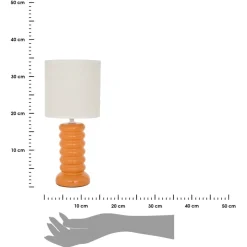 Lampa stołowa Vinas 33 cm pomarańczowa