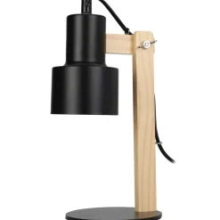 Lampa stołowa z regulowanym kloszem scandi czarna 32 cm