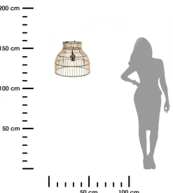 Lampa sufitowa bambus Natural 36x30 cm