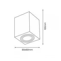Lampa Sufitowa BIMA RING Biały 1xGU10 8cm