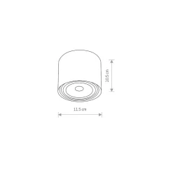 Lampa Sufitowa BIT Biały 1x GU10 ES111