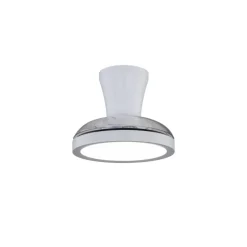 Lampa sufitowa BREEZE biała 1xLED z wiatrakiem i pilotem