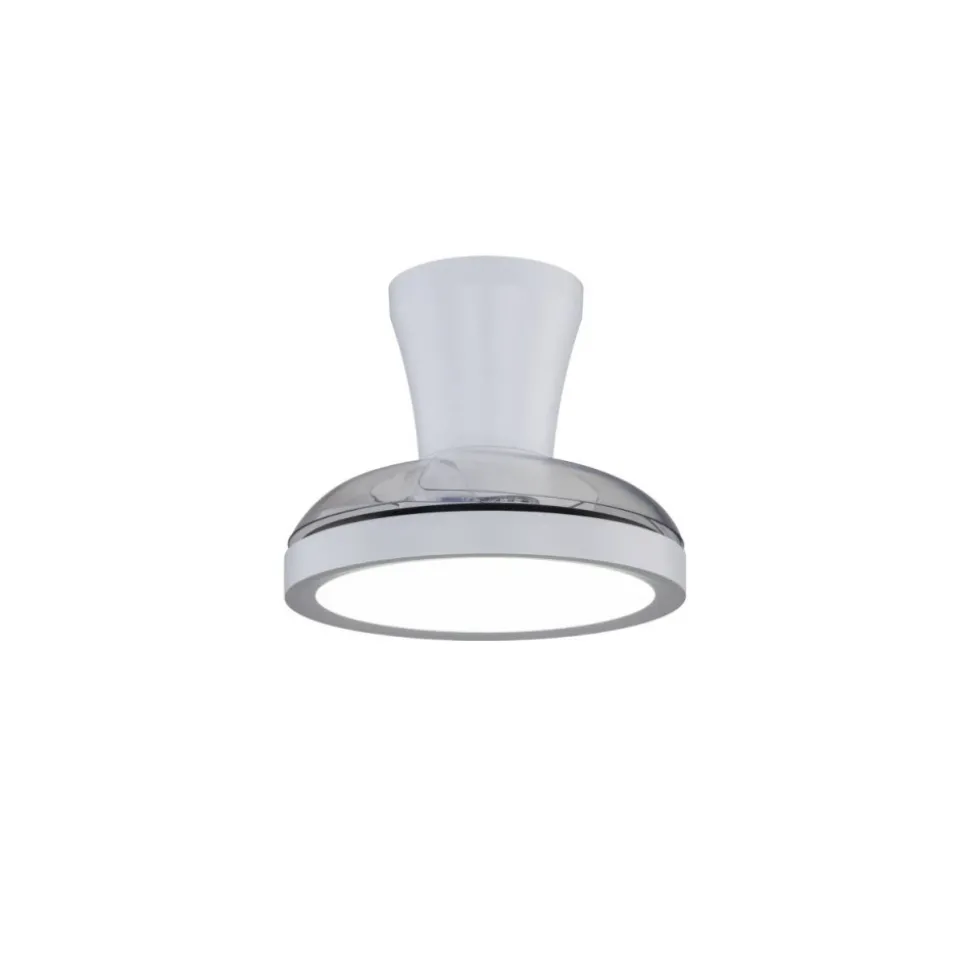 Lampa sufitowa BREEZE biała 1xLED z wiatrakiem i pilotem