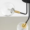 Lampa Sufitowa BURANO Czarny Transparentny Szklane Klosze 3xG9