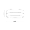 Lampa sufitowa CALMA słomkowa 4xE27 60 cm