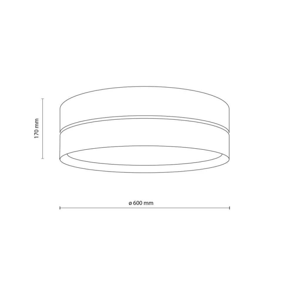 Lampa sufitowa CALMA słomkowa 4xE27 60 cm