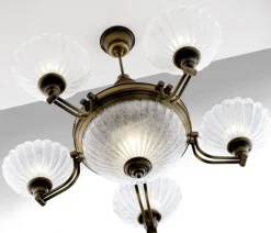 Lampa sufitowa CARMEN mosiądz patynowany 6xE27