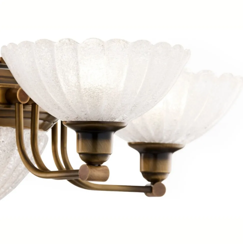 Lampa sufitowa CARMEN mosiądz patynowany 6xE27