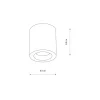 Lampa Sufitowa CEARA Czarny 1xGU10 IP44