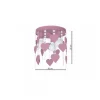 Lampa Sufitowa CORAZON różowa 3xE27
