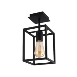 Lampa Sufitowa CRATE Czarny 1xE27 15cm