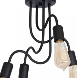 Lampa Sufitowa DOW Czarny 4xE27