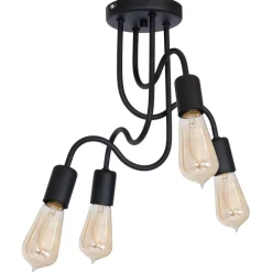 Lampa Sufitowa DOW Czarny 4xE27