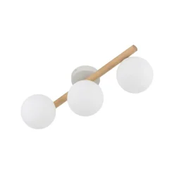 Lampa sufitowa ESTERA WOOD biała sosna 3xG9
