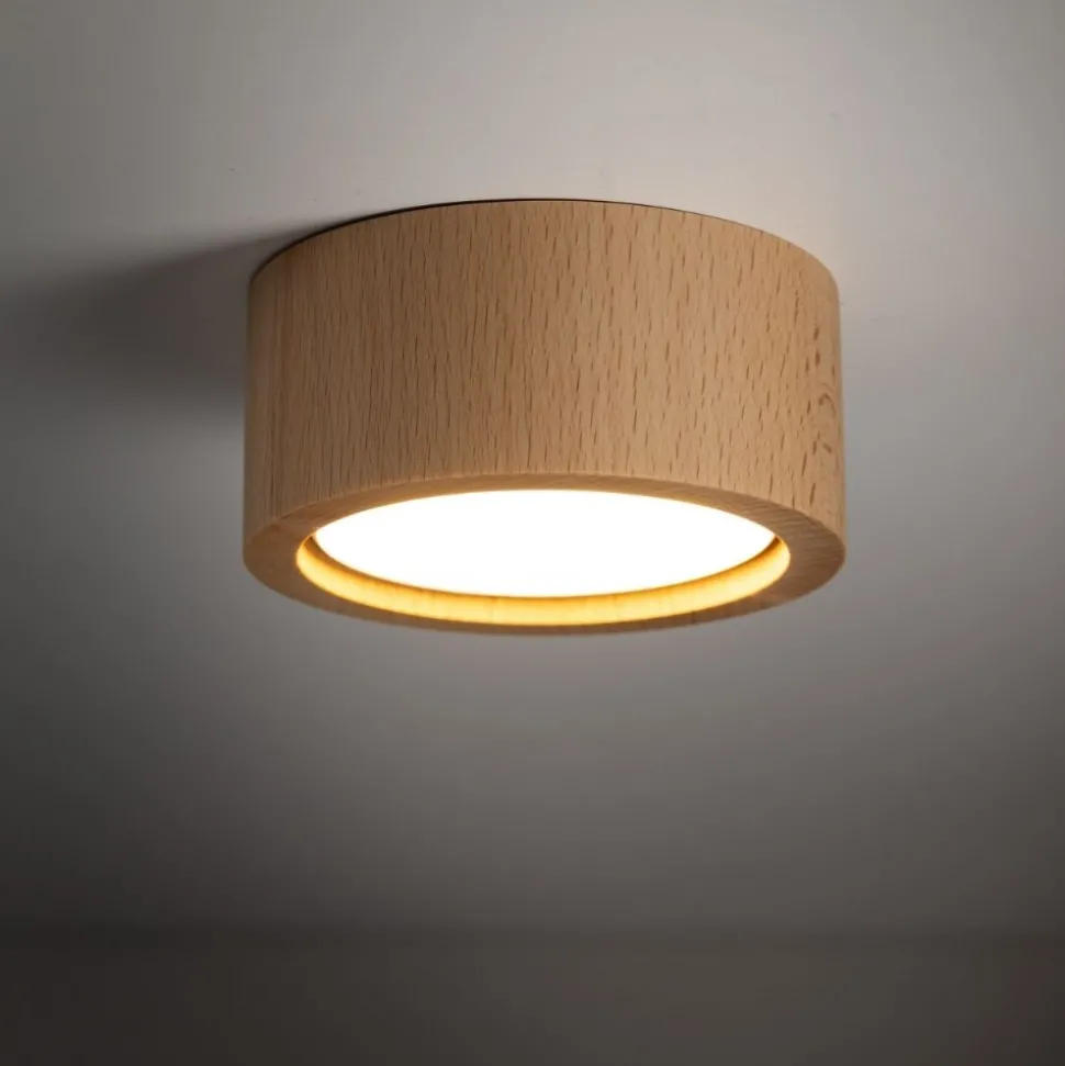 Lampa sufitowa EVE WOOD buk 1xGX53