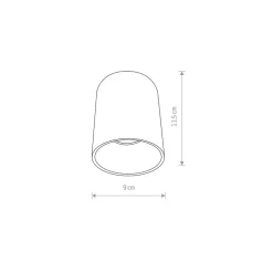 Lampa Sufitowa EYE TONE Biały Szary 1xGU10 IP20