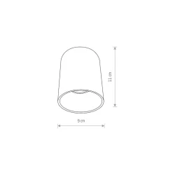 Lampa Sufitowa EYE TONE Czarny Miedziany 1xGU10 IP20