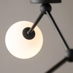Lampa Sufitowa FAIRY Czarny Szklane Klosze 3xG9