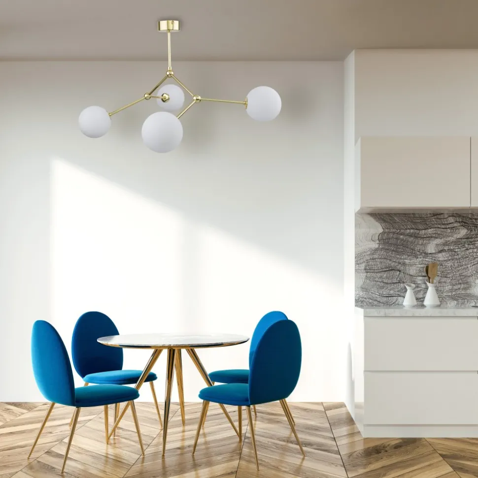 Lampa Sufitowa FAIRY Złoty Klosze 4xG9
