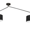 Lampa Sufitowa FALCON Czarny Abażury 2xE27