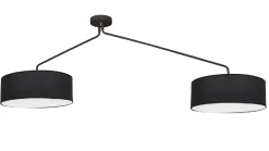 Lampa Sufitowa FALCON Czarny Abażury 2xE27
