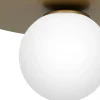 Lampa Sufitowa FLAT Złoty Szklany Klosz 1xE14