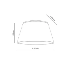 Lampa sufitowa FORMO biała 4xE27 50 cm
