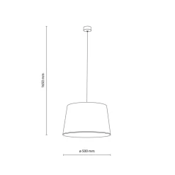 Lampa sufitowa FORMO czarna 1xE27