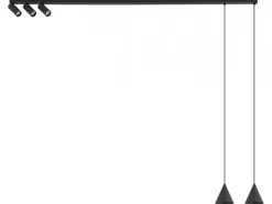 Lampa sufitowa FOURTY czarna 5xGU10