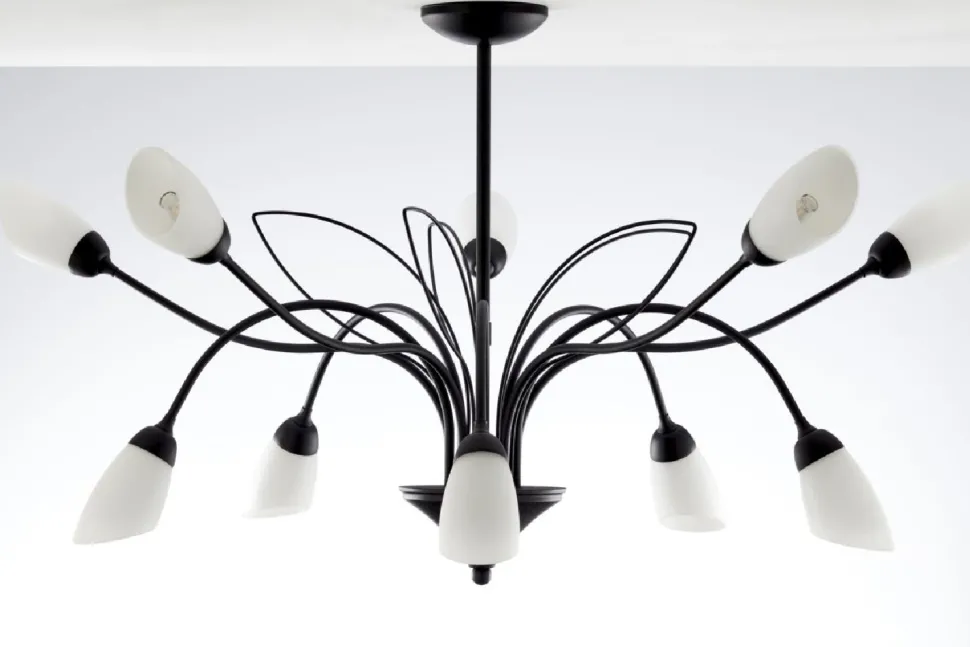 Lampa sufitowa GLORIOSA czarny mat 10xG9