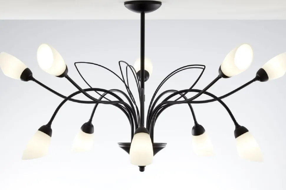 Lampa sufitowa GLORIOSA czarny mat 10xG9