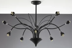 Lampa sufitowa GLORIOSA czarny mat 10xG9