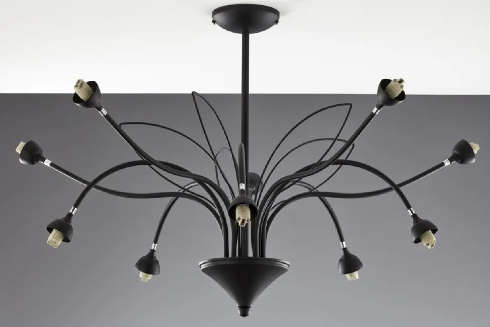 Lampa sufitowa GLORIOSA czarny mat 10xG9