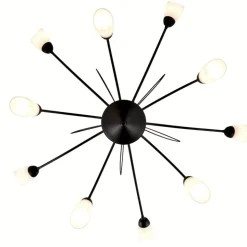 Lampa sufitowa GLORIOSA czarny mat 10xG9