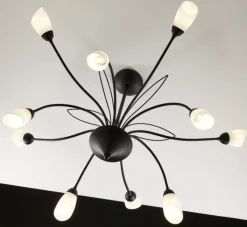 Lampa sufitowa GLORIOSA czarny mat 10xG9