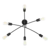 Lampa Sufitowa HELIX Czarny Loft 6xE27