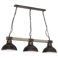 Lampa sufitowa industrialna Hakon brąz