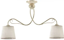 Lampa Sufitowa KAMELIA Beżowy Abażury 2xE27