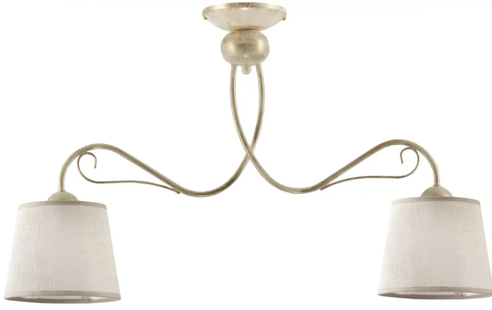 Lampa Sufitowa KAMELIA Beżowy Abażury 2xE27