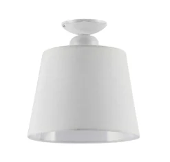 Lampa Sufitowa KAMELIA Biały Abażur 1xE27 38 cm