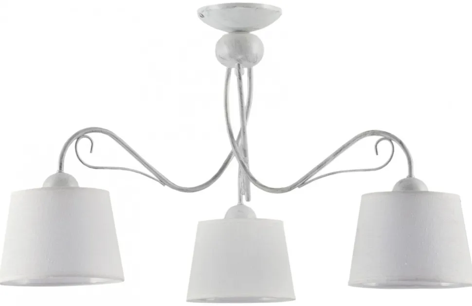 Lampa Sufitowa KAMELIA Biały Abażury 3xE27