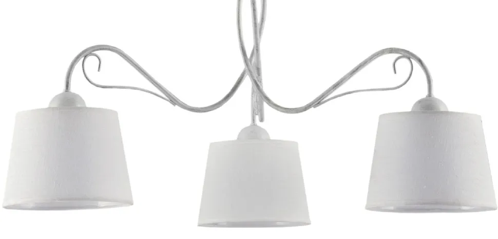 Lampa Sufitowa KAMELIA Biały Abażury 3xE27